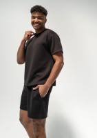 Boyd - Męska koszulka z dzianiny soft Black