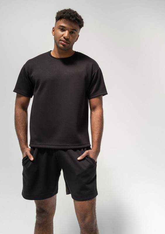 Boyd - Męska koszulka z dzianiny soft Black