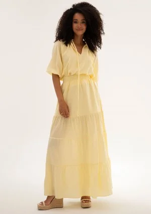 Soleil - Banana yellow cotton summer blouse