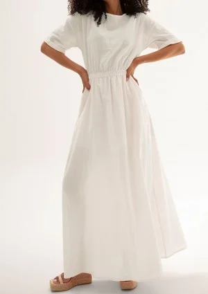 Eveil - White cotton summer maxi dress