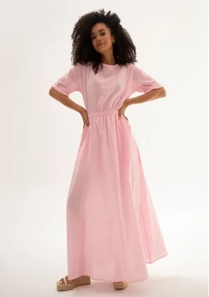 Eveil - Pink cotton summer maxi dress