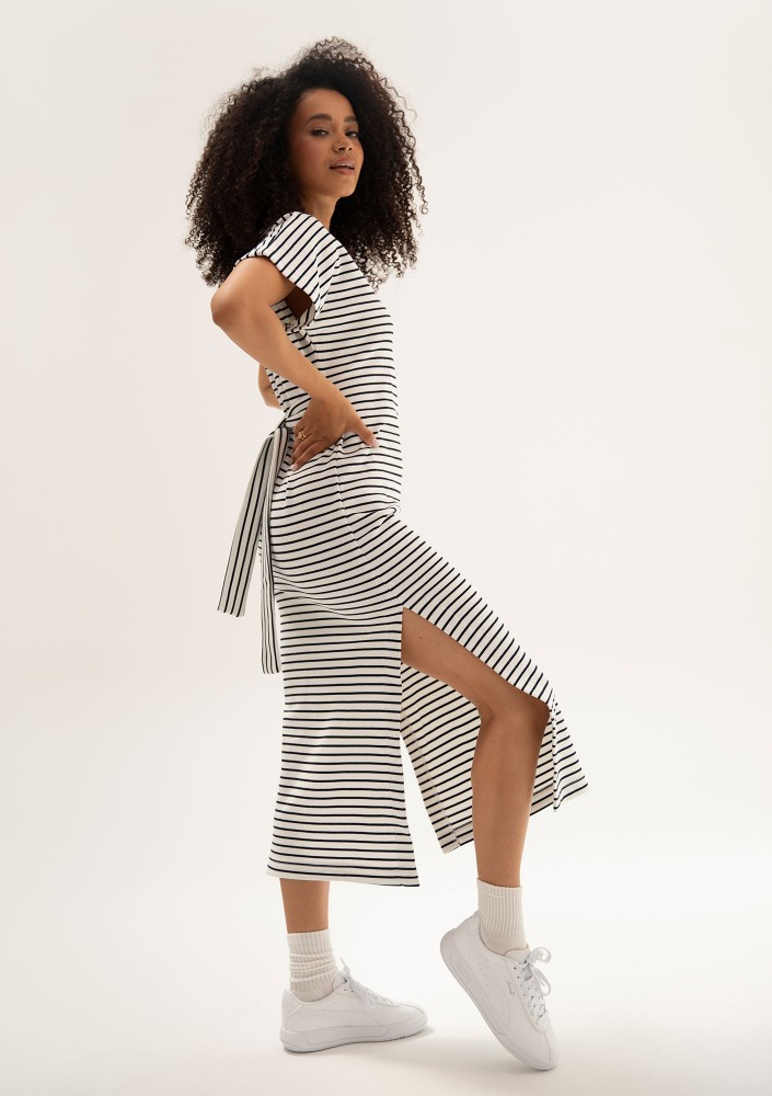 Everyday Dress - Striped midi T-shirt dress