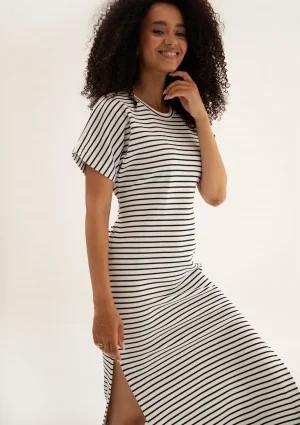 Everyday Dress - Striped midi T-shirt dress