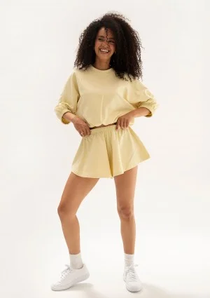 Softie - Butter yellow thin cotton sweatshirt