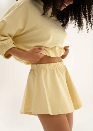 Softie - Butter yellow thin cotton sweatshirt