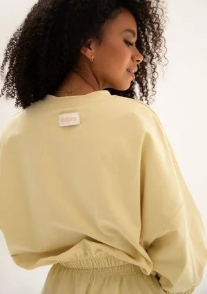 Softie - Butter yellow thin cotton sweatshirt