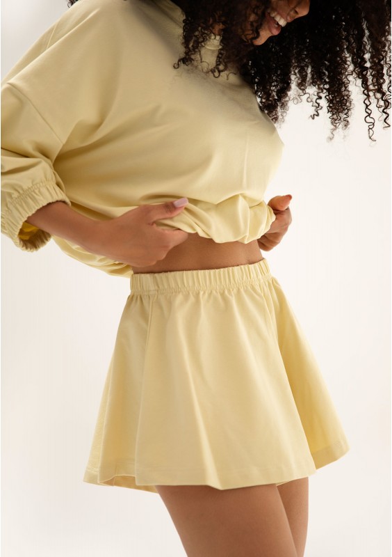 Softie - Butter yellow thin cotton shorts