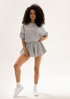 Softie - Striped thin cotton shorts