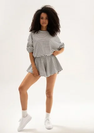 Softie - Striped thin cotton shorts