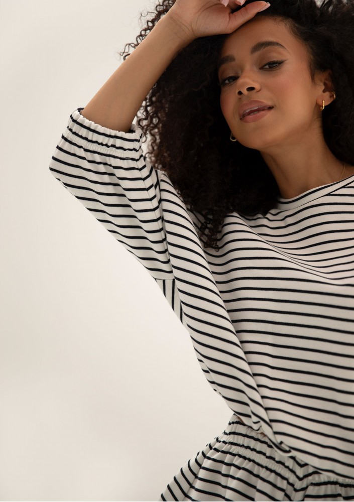 Softie - Striped thin cotton sweatshirt