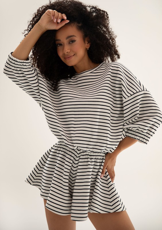 Softie - Striped thin cotton sweatshirt