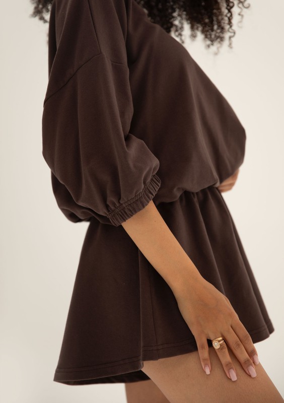 Softie - Brown thin cotton sweatshirt