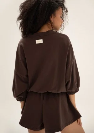 Softie - Brown thin cotton sweatshirt