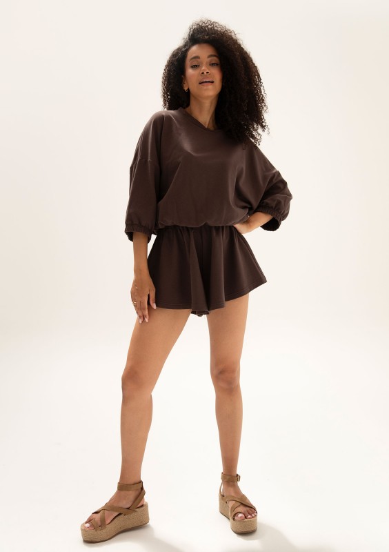 Softie - Brown thin cotton shorts