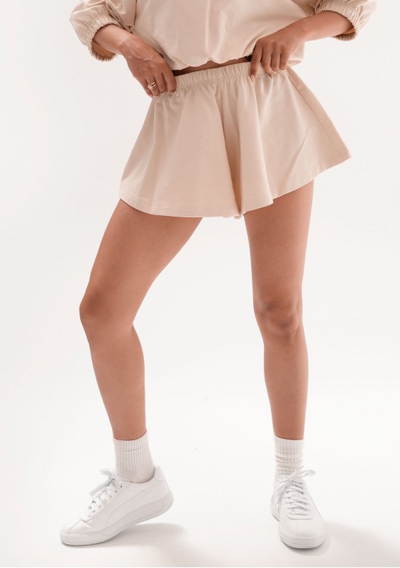 Softie - Cienka bluza z bawełnianej dzianiny Oat Beige