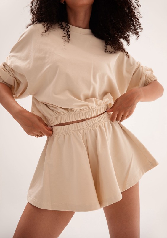 Softie - Beige thin cotton sweatshirt