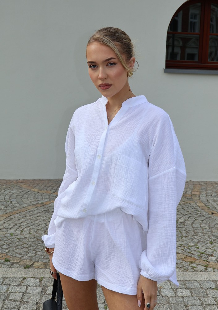 Palma - White muslin shirt