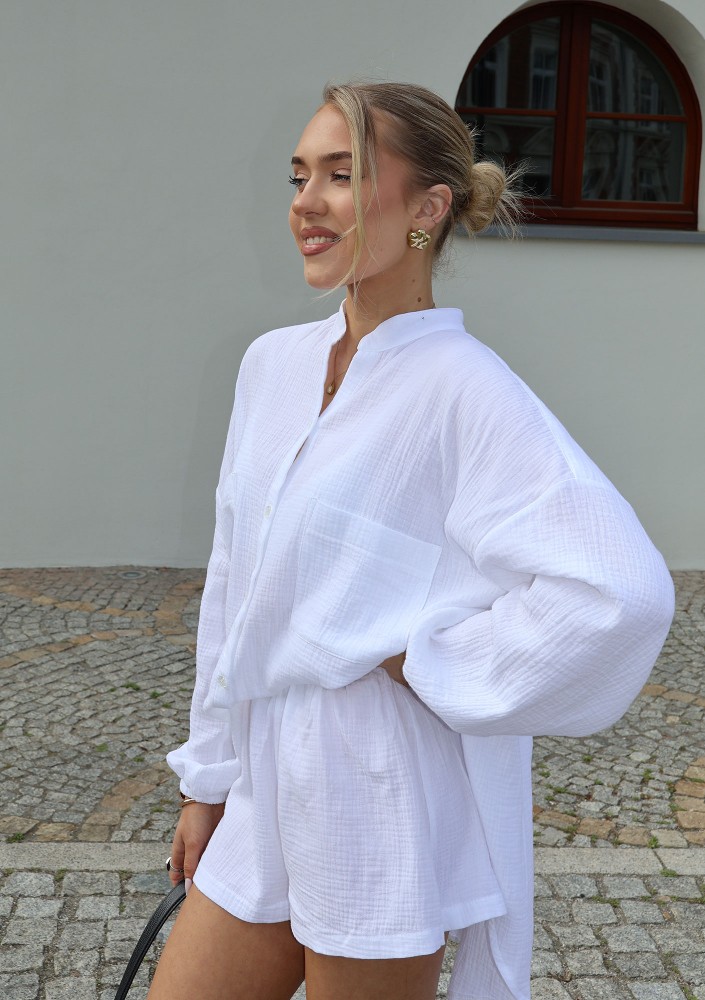 Palma - White muslin shirt