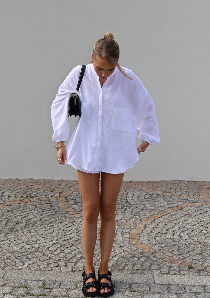 Palma - White muslin shirt