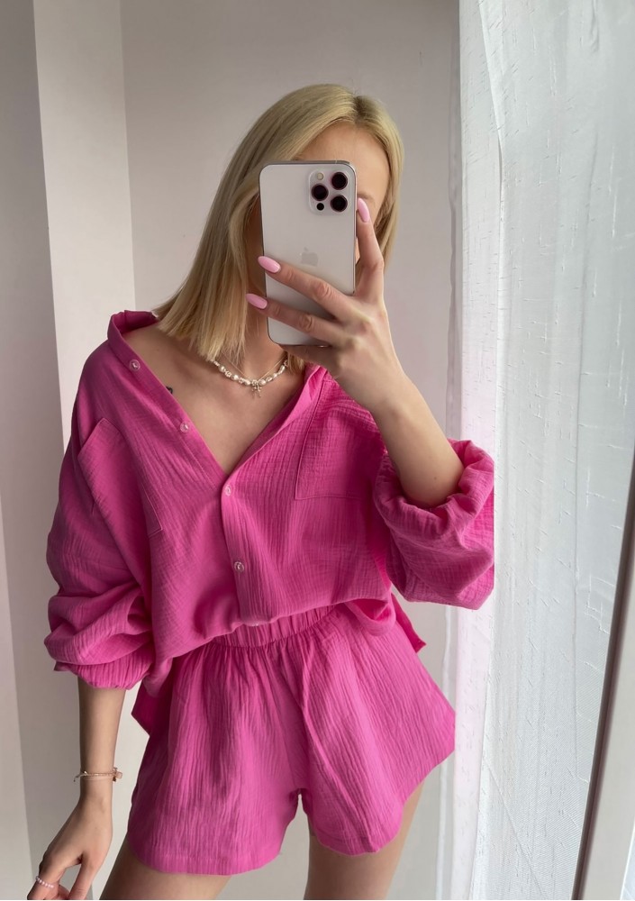 Palma - Pink muslin shirt