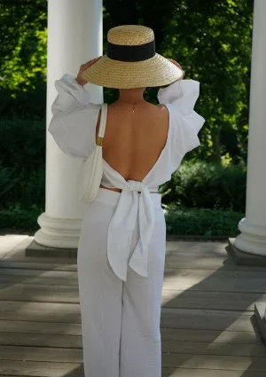 Alines - White muslin top