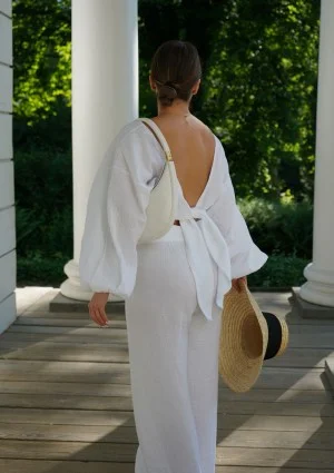 Alines - White muslin top