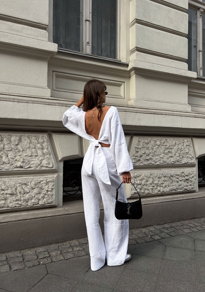 Alines - White muslin top