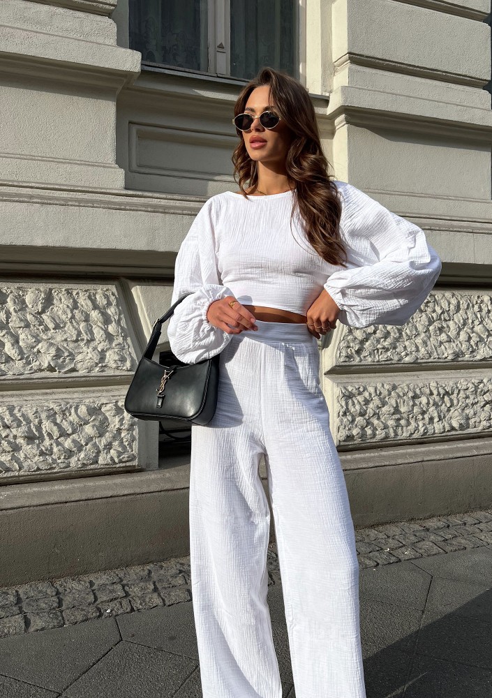 Alines - White muslin top