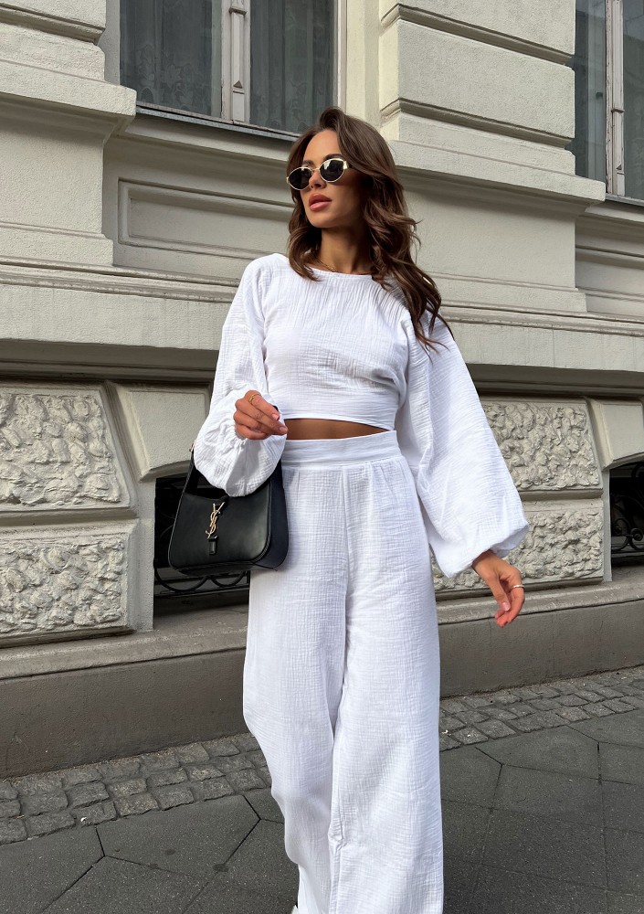 Alines - White muslin top