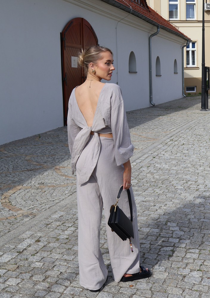 Alines - Taupe muslin top