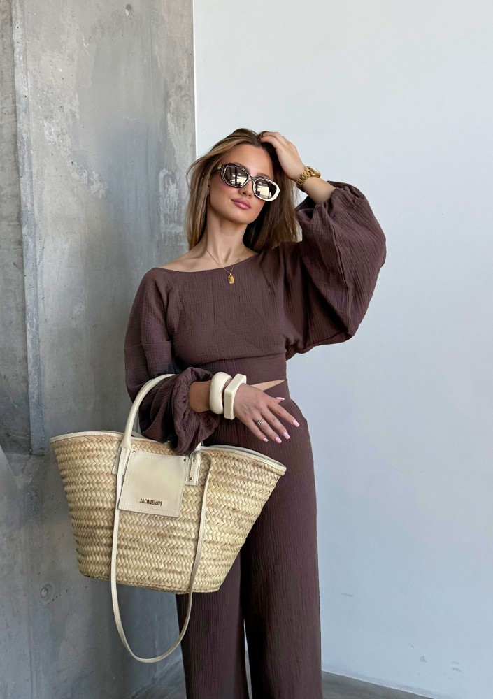 Alines - Brown muslin top