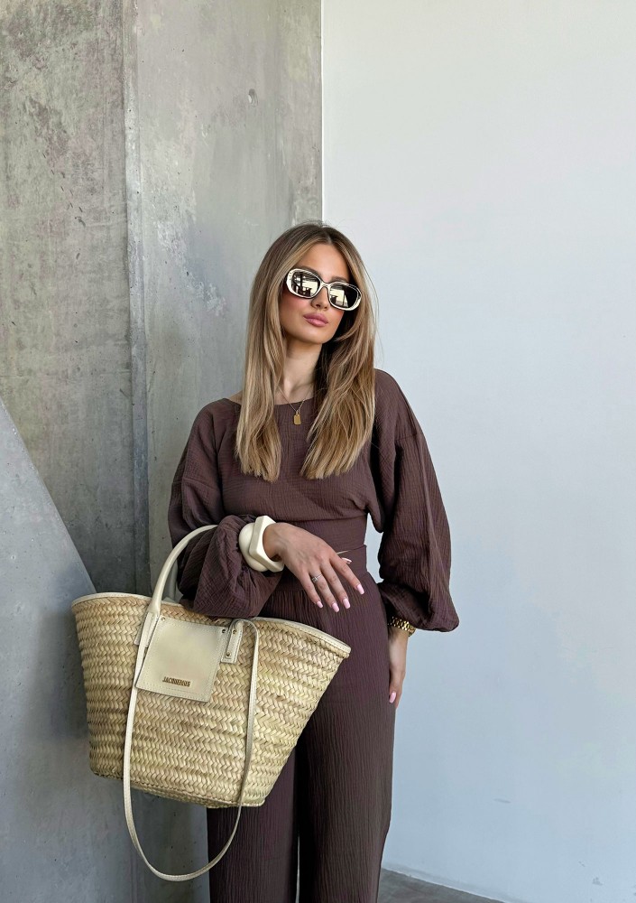 Alines - Brown muslin top