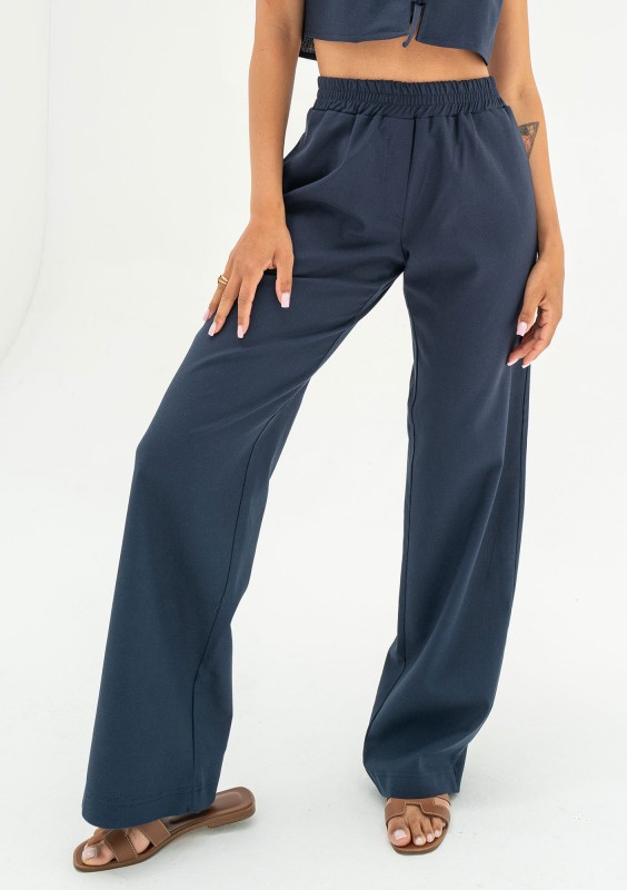 Solve - Navy blue linen pants