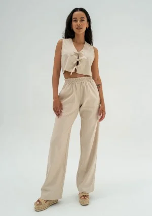 Solve - Beige linen top