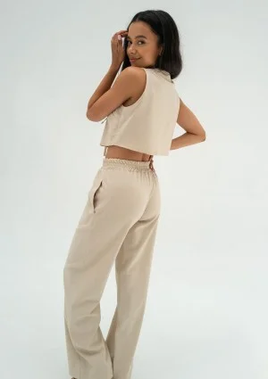 Solve - Beige linen top