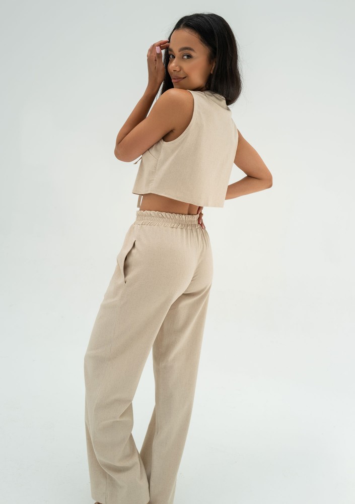 Solve - Beige linen top