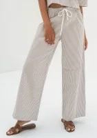 Mandy - Light blue striped cotton pants