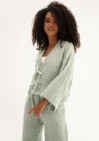 Cali - Minty soft muslin kimono top
