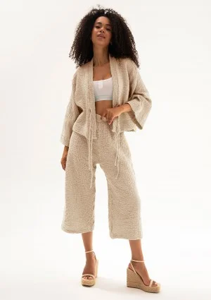 Cali - Light blue soft muslin kimono top