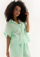 Minty - Minty cotton oversize summer shirt