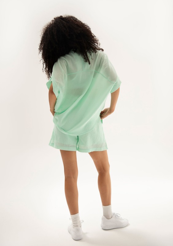 Minty - Koszula oversize z lekkiej bawełny Minty