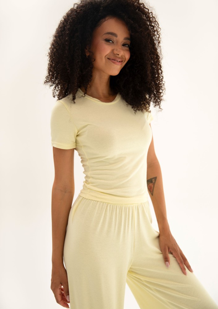 Lumiere - Banana yellow rayon top