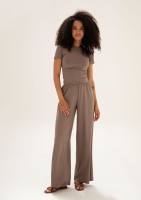Lumiere - Latte beige rayon top
