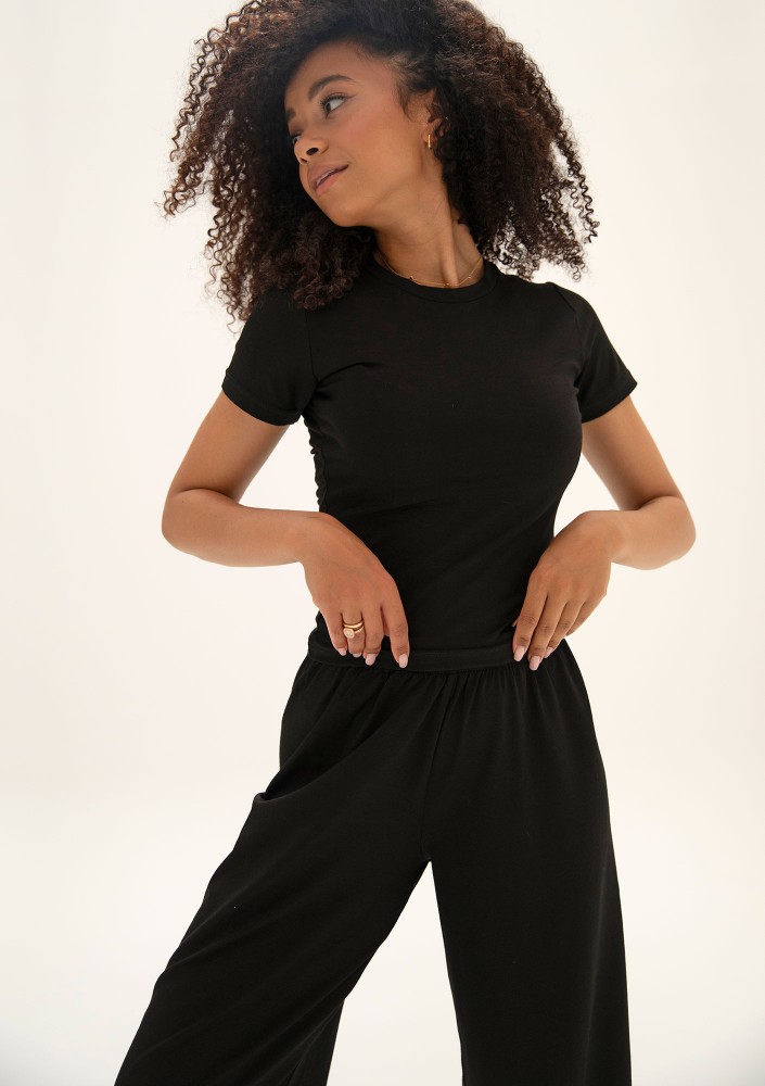 Lumiere - Black rayon top