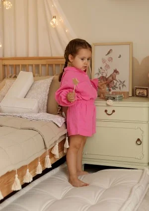 Palma - Pink muslin kids shirt