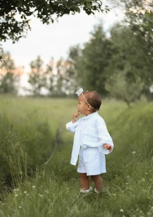 Palma - White muslin kids shirt