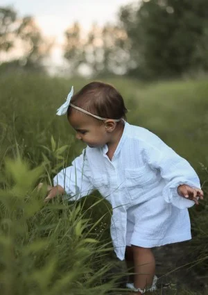 Palma - White muslin kids shirt