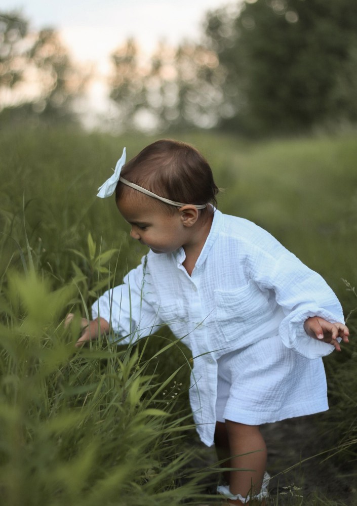 Palma - White muslin kids shirt