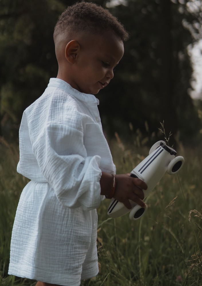 Palma - White muslin kids shirt