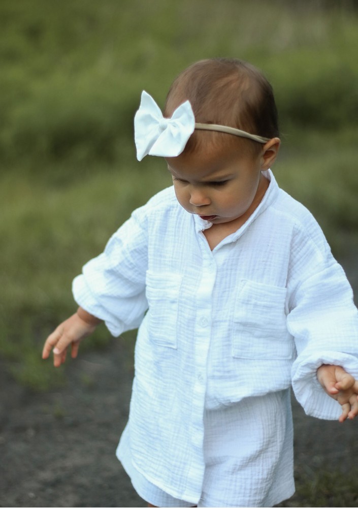 Palma - White muslin kids shirt